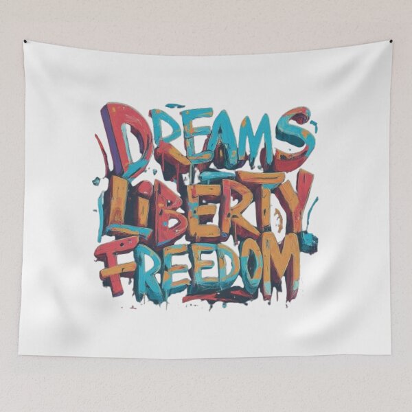 Item preview, Dreams Liberty Freedom designed and sold by artistmagicshop.