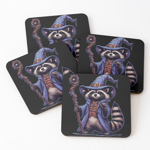 Item preview, Raccoon Wizard Fantasy designed and sold by TomFrontierArt.