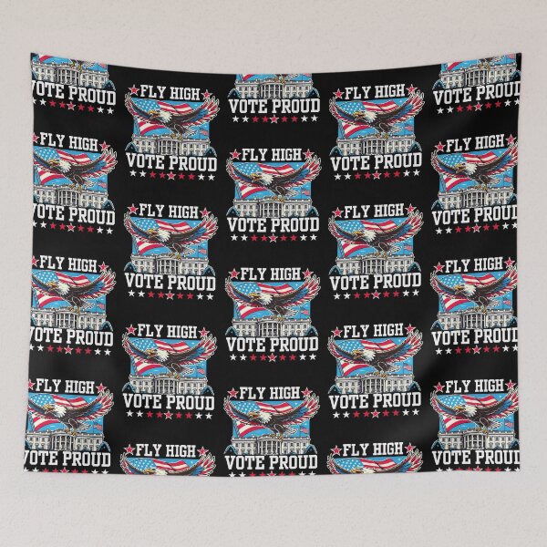 Item preview, Fly High Vote Proud - Patriotic Eagle designed and sold by Taans-Creation.