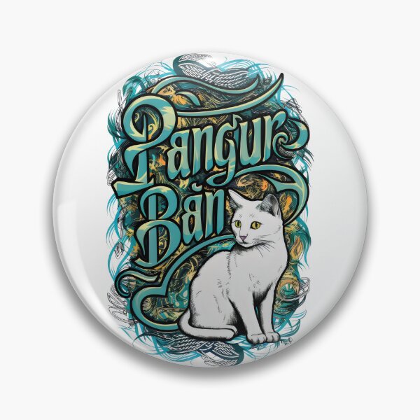 Item preview, Pangur Bán White Cat Celtic Irish Poem designed and sold by CELTIC-DESIGNS.