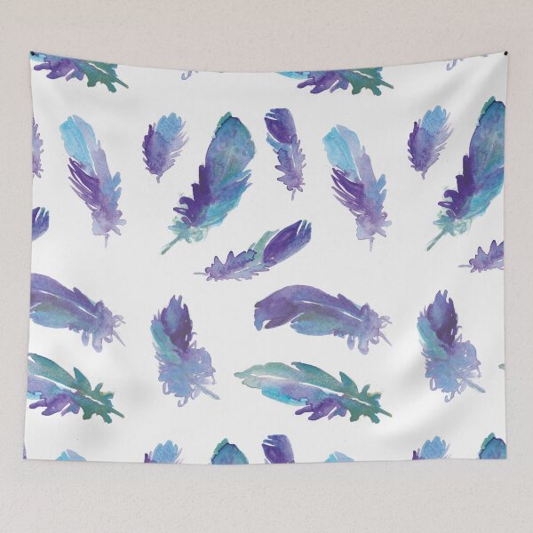 Item preview, Feather watercolor pattern designed and sold by StefLau.