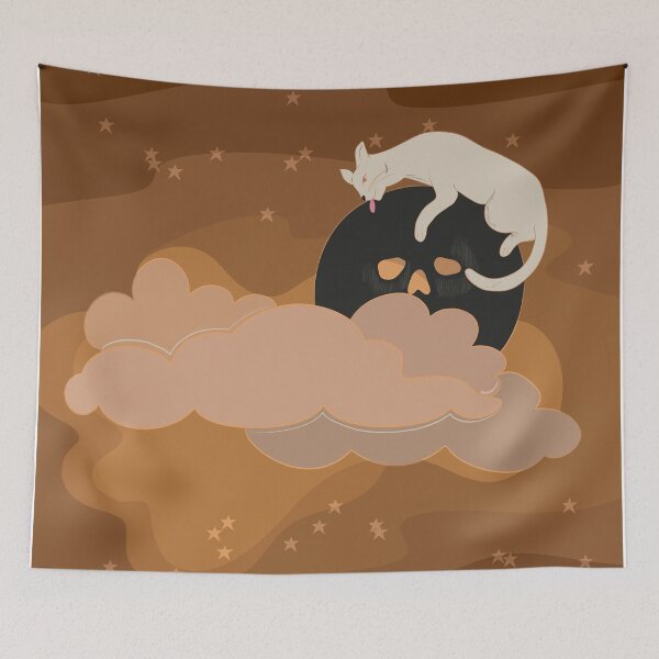 Item preview, Cat on the midnight moon  designed and sold by Thalia Roman.