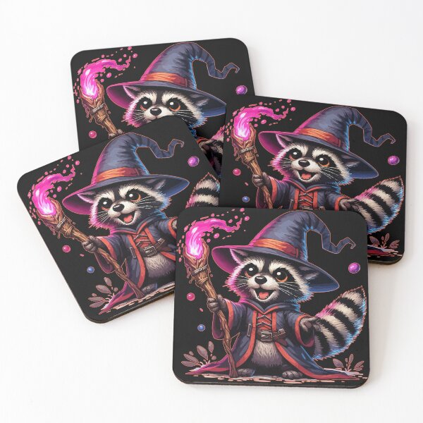 Item preview, Kawaii Raccoon Wizard designed and sold by TomFrontierArt.