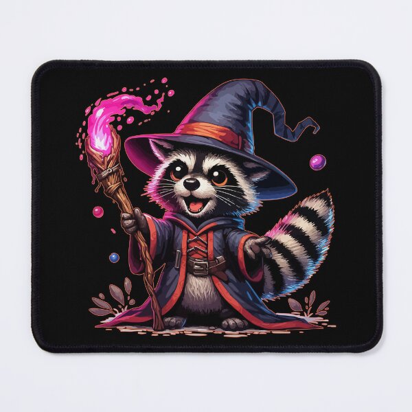 Item preview, Kawaii Raccoon Wizard designed and sold by TomFrontierArt.