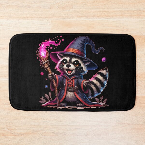 Item preview, Kawaii Raccoon Wizard designed and sold by TomFrontierArt.
