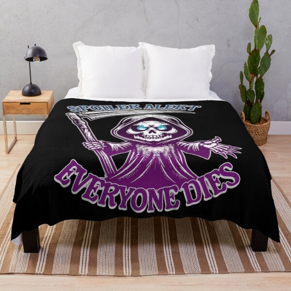 Item preview, Spoiler Alert: Everyone Dies - Funny Dark Grim Reaper Sarcams Humor Gift  designed and sold by InkyGenies.