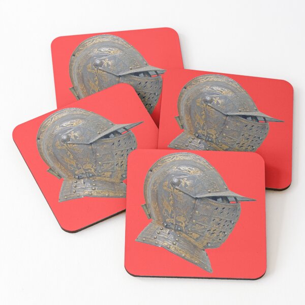 Aperçu de l'œuvre Casque asiatique antique design rouge créée et vendue par beddreams.