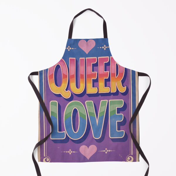 Item preview, Queer Love Vintage Poster designed and sold by PrideFlagMerch.