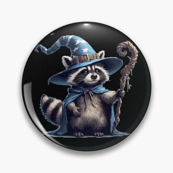 Item preview, Funny Raccoon Wizard Fantasy designed and sold by TomFrontierArt.