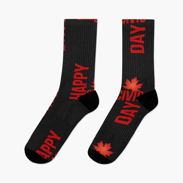 Item preview, Happy Civic Day - Red Maple Leaf - First Monday designed and sold by InspiredCreatives.