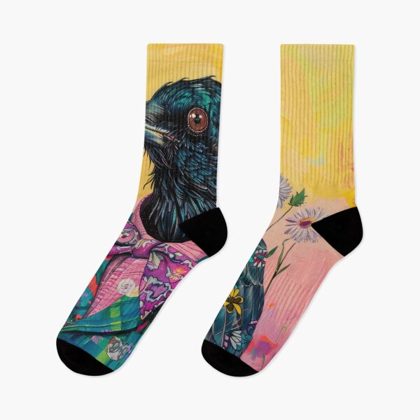 Item preview, Anthropomorphic Hipster Raven in Suits Animal Fashion Art designed and sold by GulDesignCo.