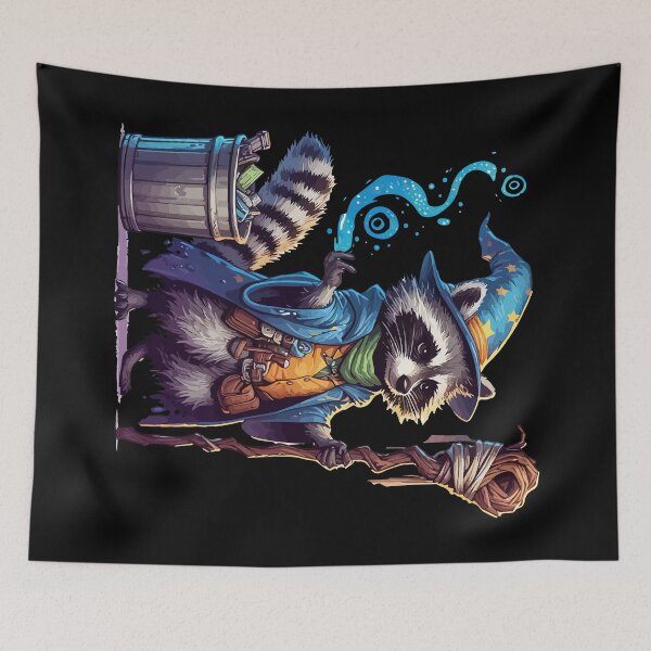 Item preview, Raccoon Trash Wizard designed and sold by TomFrontierArt.