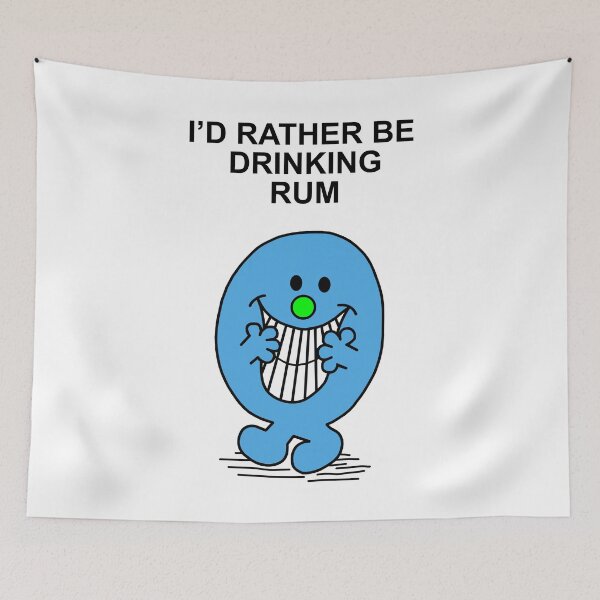 Item preview, Mr Men Id rather be drinking Rum designed and sold by Scat the cat.