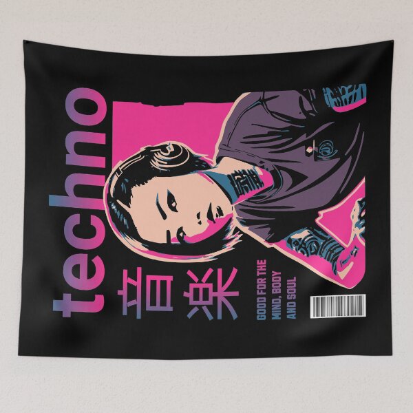 Item preview, Techno Music Dj Life - Japanese Music DJ designed and sold by Urban-Alien.