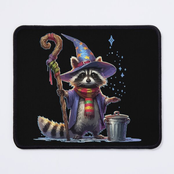 Item preview, Cute Raccoon Trash Wizard designed and sold by TomFrontierArt.