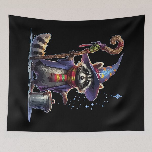 Item preview, Cute Raccoon Trash Wizard designed and sold by TomFrontierArt.