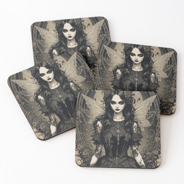 Item preview, Dark Fairy with Lace and Roses designed and sold by RoxanneG.