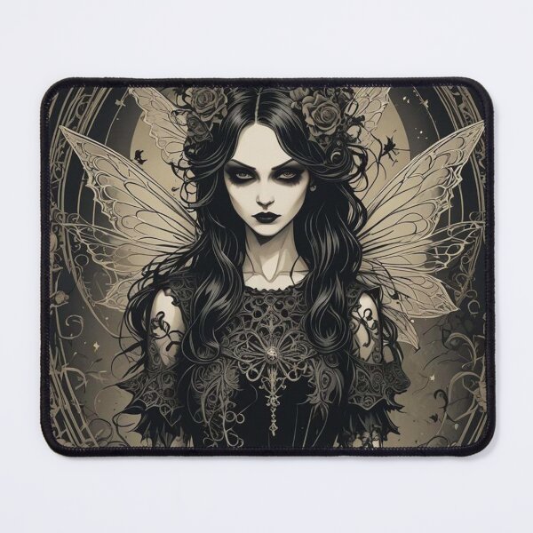 Item preview, Dark Fairy with Lace and Roses designed and sold by RoxanneG.