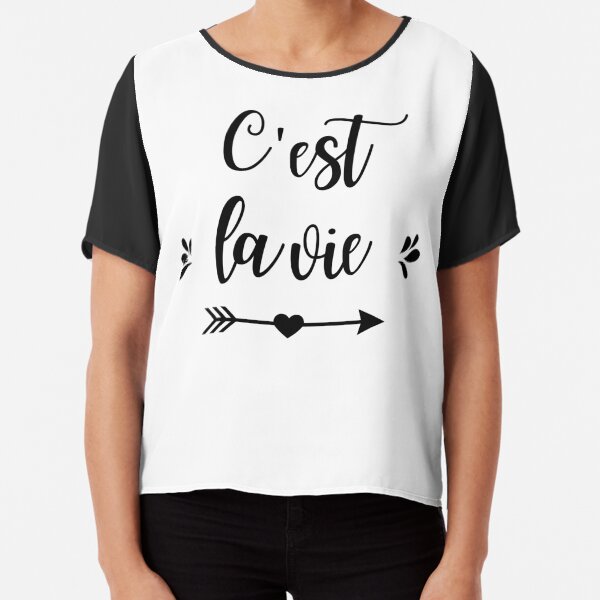 Aperçu de l'œuvre C'est la vie - Paris - Design français Chic créée et vendue par FrenchTouch77.