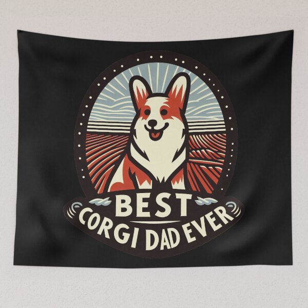 Item preview, Dog Dad Excellence: Retro Corgi designed and sold by zoughlal.