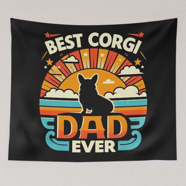 Item preview, Corgi Dad’s Vintage Canine Tribute designed and sold by zoughlal.