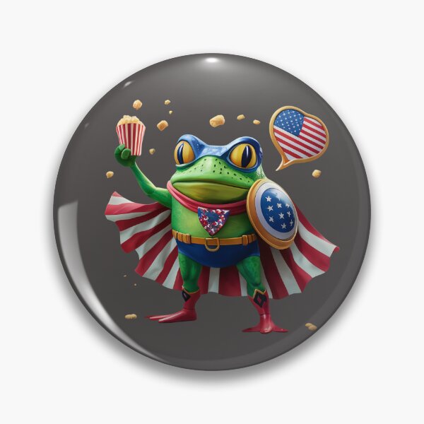 Artikelvorschau, Süßer Captain America Frosch entworfen und verkauft von HopInStyle31.
