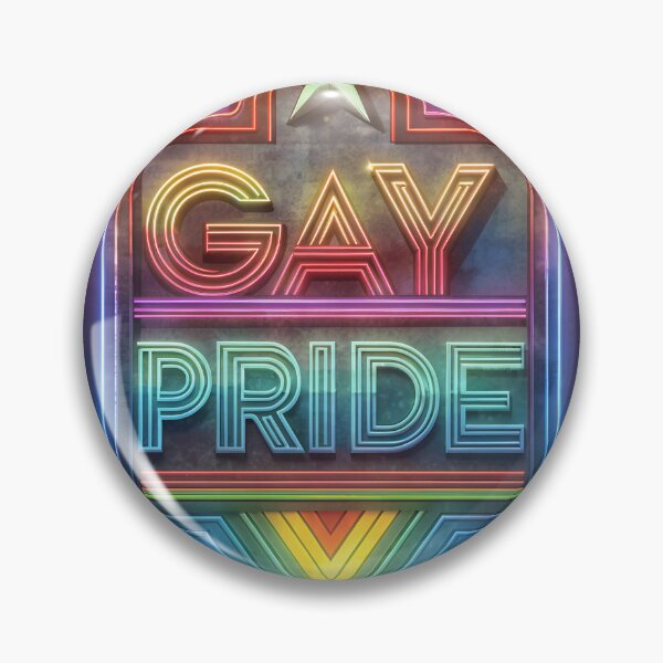 Artikelvorschau, Vintages Gay-Pride-Neon-Poster entworfen und verkauft von PrideFlagMerch.