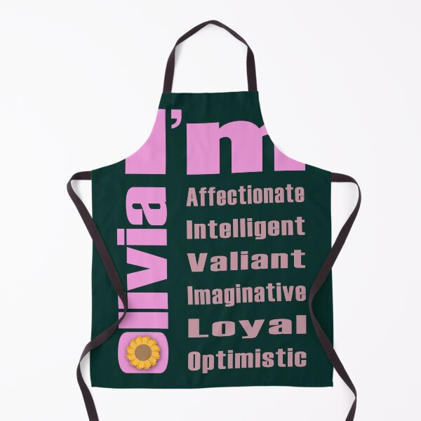 Item preview, Olivia: Name Design with Positive Adjectives - Pink Palette designed and sold by JohanSD.
