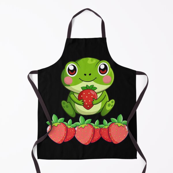 Item preview, A frog and strawberry designed and sold by Theinspira1.