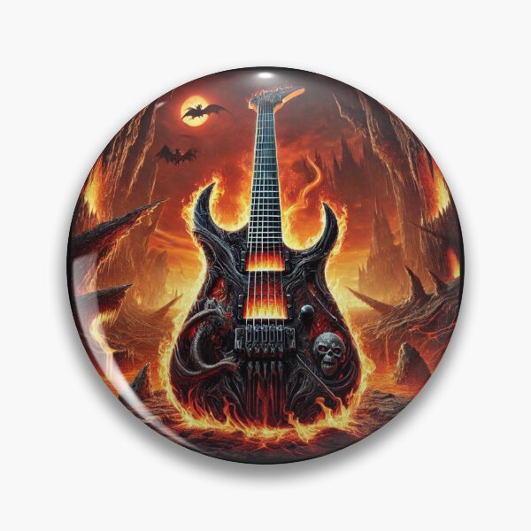 Aperçu de l'œuvre Enfer de guitare créée et vendue par Dominic-Design.