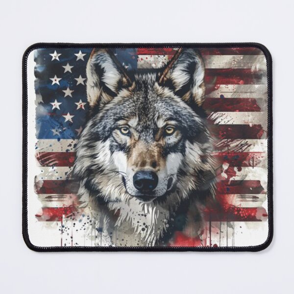 Item preview, Wolf of the Wild - Heart of America designed and sold by TeeworldDeluxe.
