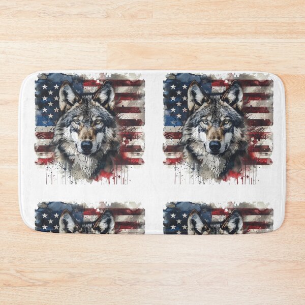 Item preview, Wolf of the Wild - Heart of America designed and sold by TeeworldDeluxe.