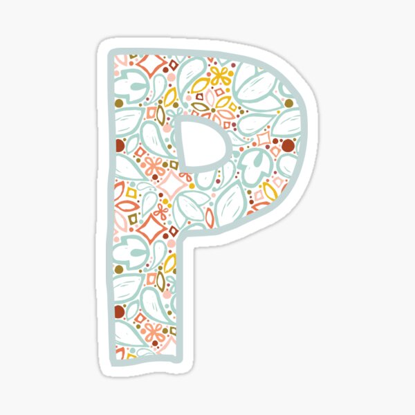 Letter P - Monogram Sticker