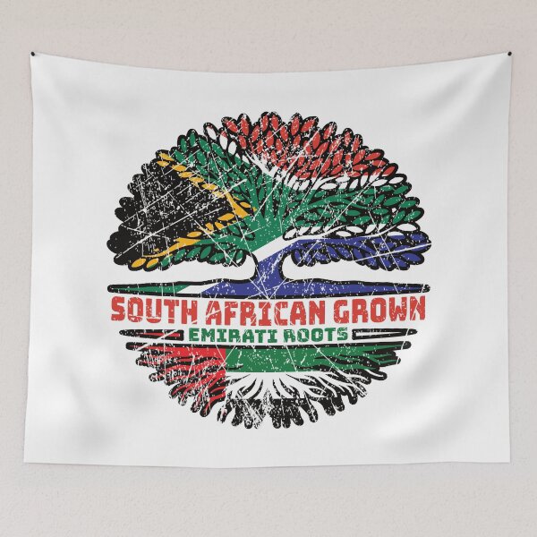 Item preview, United Arab Emirates Emirati South African South Africa Tree Roots Flag designed and sold by FlagX.
