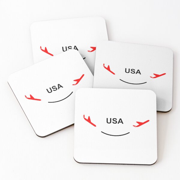 Item preview, USA Airport Plane Smile Light-Color designed and sold by TinyStarAmerica.
