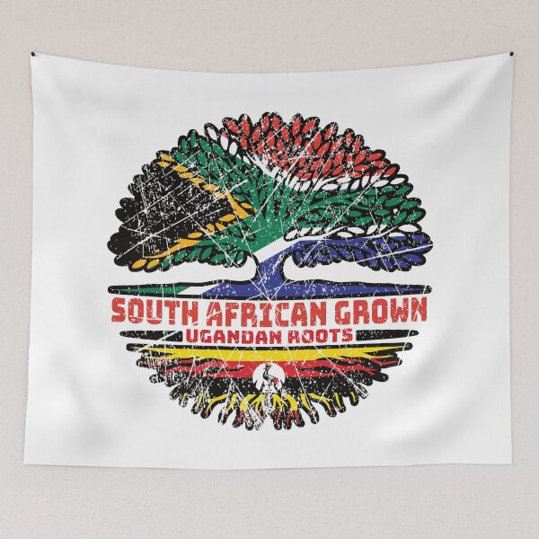 Item preview, Uganda Ugandan South African South Africa Tree Roots Flag designed and sold by FlagX.