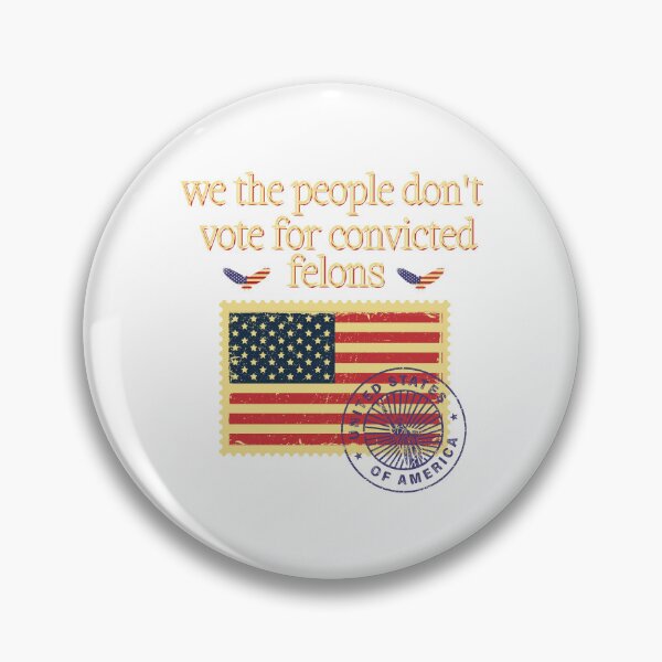 Item preview, we the people don't vote for convicted felon Vintage stamp  designed and sold by Cyrensea.