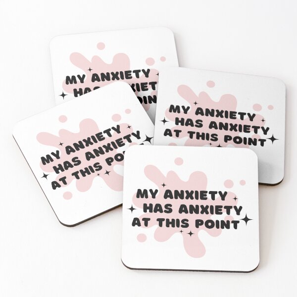 Item preview, My Anxiety Has Anxiety at This Point : Sparkling Pink Typography designed and sold by HELL0WBELLO.