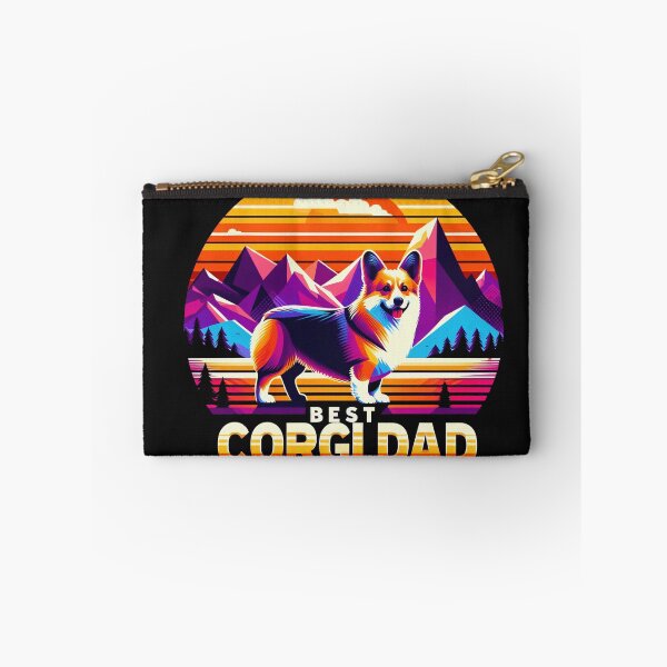 Item preview, Retro Corgi Artwork for Doting Dog Dads designed and sold by zoughlal.