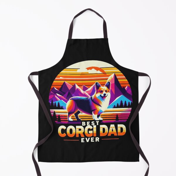 Item preview, Retro Corgi Artwork for Doting Dog Dads designed and sold by zoughlal.
