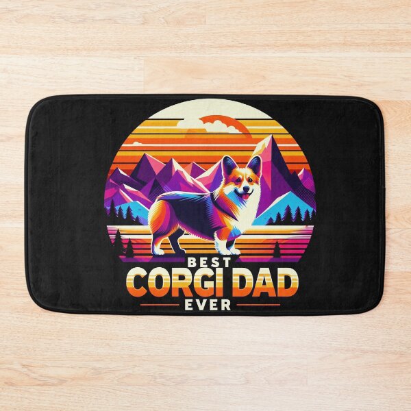 Item preview, Retro Corgi Artwork for Doting Dog Dads designed and sold by zoughlal.