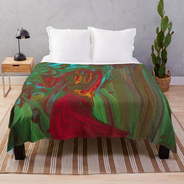 Item preview, Rags To Riches 1 Bold Green Red Acrylic Abstract designed and sold by Doug  Siegel.