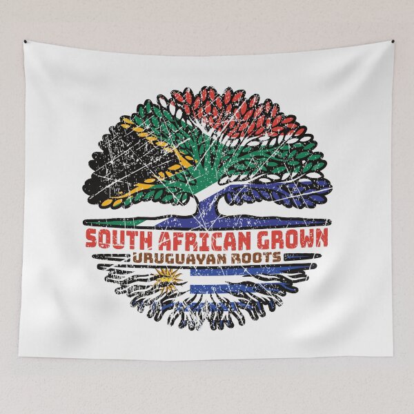 Item preview, Uruguay Uruguayan South African South Africa Tree Roots Flag designed and sold by FlagX.