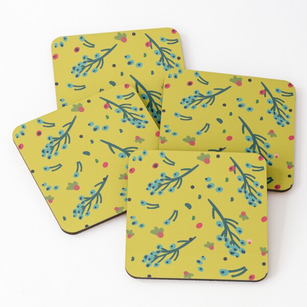 Item preview, Yellow Naive Minimal Floristic Pattern  designed and sold by Dalia Bieliūnaitė.