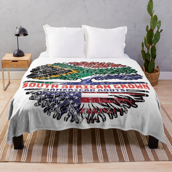 Item preview, US American USA United States South African South Africa Tree Roots Flag designed and sold by FlagX.