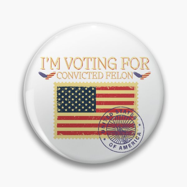 Item preview, I'm Voting for convicted Felon Vintage stamp  designed and sold by Cyrensea.