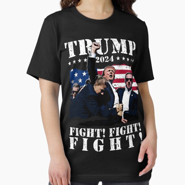 Vista previa del artículo con la obra «Trump 2024 - ¡Lucha! ¡Luchar! ¡Luchar!», diseñado y vendido por vanzone-studio.