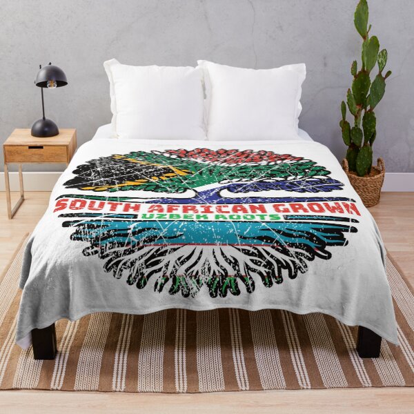 Item preview, Uzbekistan Uzbek Uzbeg Usbeg South African South Africa Tree Roots Flag designed and sold by FlagX.