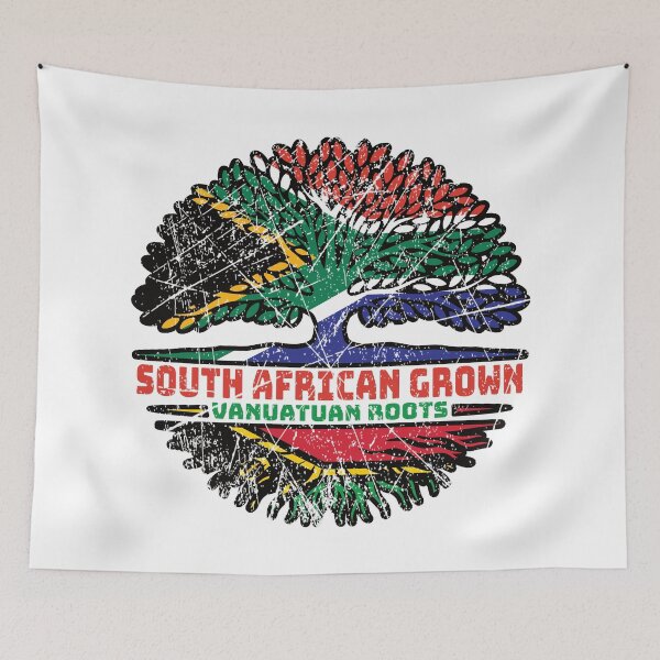 Item preview, Vanuatu Vanuatuan Vanuan South African South Africa Tree Roots Flag designed and sold by FlagX.