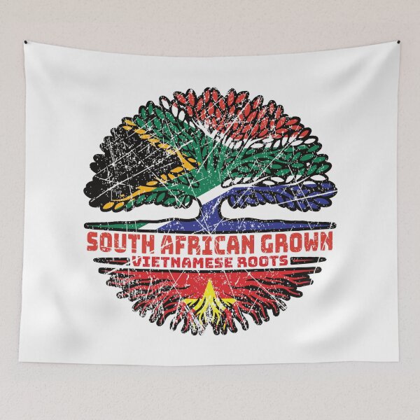 Item preview, Vietnamese Vietnam South African South Africa Tree Roots Flag designed and sold by FlagX.